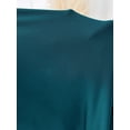 thumbnail image 7 of Teal Blue V-Neck Short Sleeve Fit & Flare Midi Dress With Gold-Tone Button Front, 7 of 7