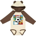thumbnail image 3 of Inktastic Soccer Superhero Boys or Girls Long Sleeve Baby Bodysuit, 3 of 5