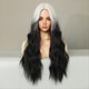 thumbnail image 5 of de Pelo Plateado TeñIdo MarróN 80 cm Peluca Mujer Pelo y Rizado Peluca Mediana Flequillo Peluca de Fibra Ondulada de Agua, 5 of 5