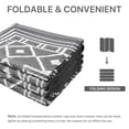 thumbnail image 5 of DEORAB Outdoor Rugs Waterproof Plastic Straw Camping Carpet Reversible Patio Outside Mat 5'x8',Grey & White, 5 of 8