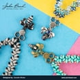 thumbnail image 3 of John Bead™ 5inch Red & Black Antique Copper Honeycomb and Bees Bead Strand, 3 of 6