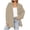 Beige jacket for women, variant on 2025 Winter Womens Wool Coat Shacket Coat for Women Casual Solid Button Down Lapel Loose Shirts Jackets Fall Long Sleeve Lightweight Comfy Woolen Outwear with Pocket