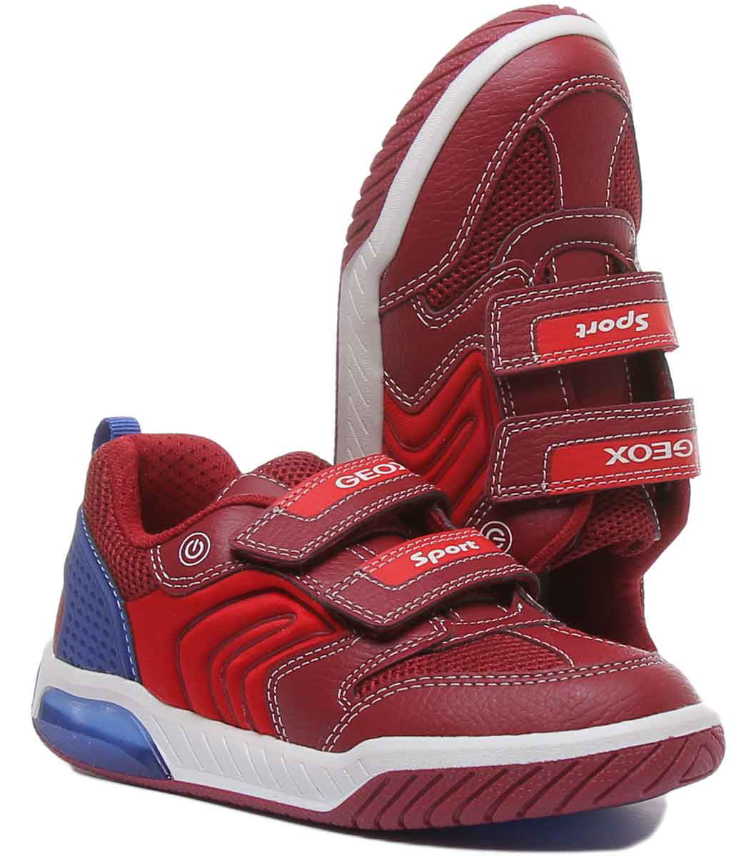 Hong Kong sequía Dominante Geox J Inek B. D Kid's 2 Strap LED Light Soft Sole Sneakers In Red Size 3 -  Walmart.com