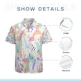 thumbnail image 7 of High Quality Hawaiian Shirts for Men Short Sleeve Aloha Beach Shirt Floral Summer Casual Button Down Shirts Blouses 69WMIR, 7 of 7