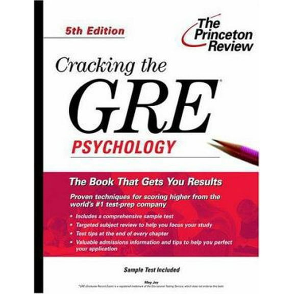Pre-Owned Cracking the GRE Psychology, 5th Edition (Paperback) 0375753982 9780375753985