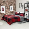 thumbnail image 2 of Safdie & Co. Comforter 2PC Set T Printed Houndstooth Plaid, 2 of 2