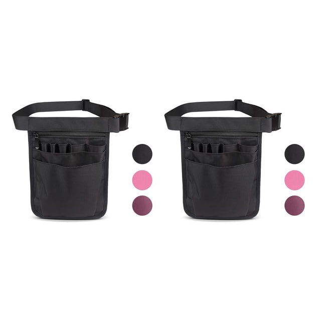Riñonera Eigraketly con múltiples bolsillos para mujer negro