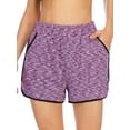 thumbnail image 2 of Women's Activewear Running Bike Shorts Double Layer Quick-Dry Short with Pockets, 2 of 7