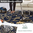 thumbnail image 5 of Abstract Floral Art Outdoor Rug 3x5 Ft - Reversible Patio Rug Outdoor Camping Rugs, Vintage Golden Retro Washable Indoor Outdoor Area Rugs, Non-Slip Outdoor Carpet Runner for Deck/Porch, 5 of 8