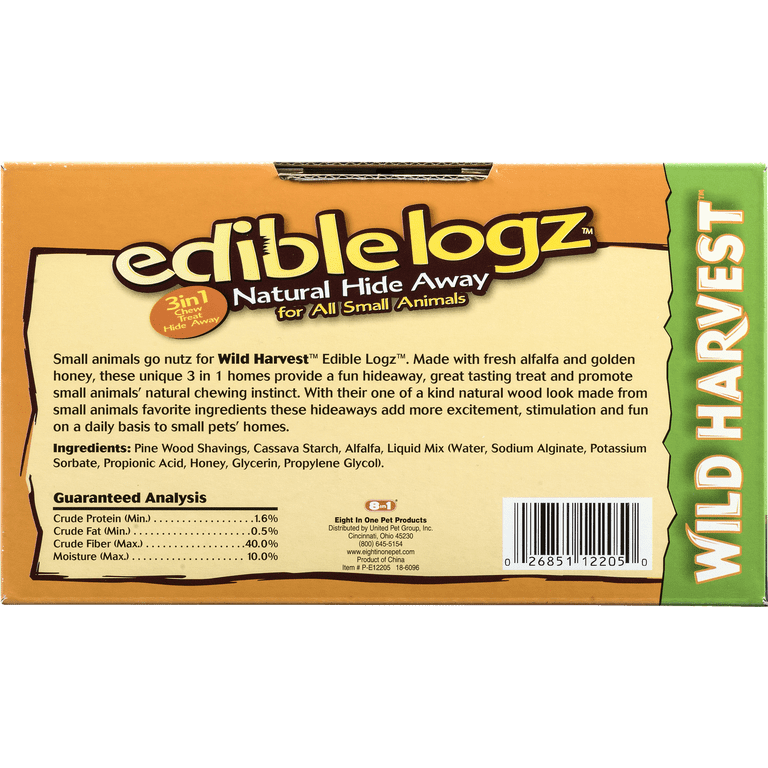 Wild Harvest Edible Logz Hide Away Treat, 8.5 oz photo 8