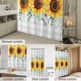 thumbnail image 6 of Shower Curtain Sunflower Bathroom Curtains with Hooks, Waterproof Fabric Eucalyptus Leaf Grey Buffalo Plaid Bath Shower Curtains Set for Bathroom Bathtubs Decor 36x72 Inch, 6 of 9