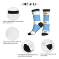 thumbnail image 5 of Mens Crew Socks Womens Flag Of Argentina Workout Training Athletic Socks, 5 of 7