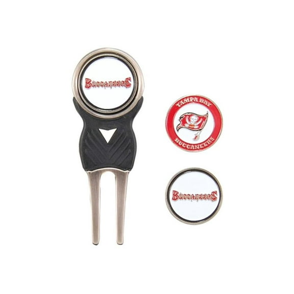 Tampa Bay Buccaneers Official NFL Divot Tool Ball Marker by Team Golf 32945