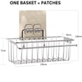 thumbnail image 4 of Organizador de fregadero, 2 en 1 Soporte de esponja Organizador de cocina para fregadero Caddy Organizador Soporte de paño de cocina Organizador de cocina Almacenamiento Cocina Acero inoxidable Ormromra MZQ-1020, 4 of 4