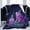 Purple, variant on Frog Blanket Pixelated Isometric Nature Scene, Warm Soft Flannel Throw For Living Room, Unique Wildlife Aesthetic Decor 50x40