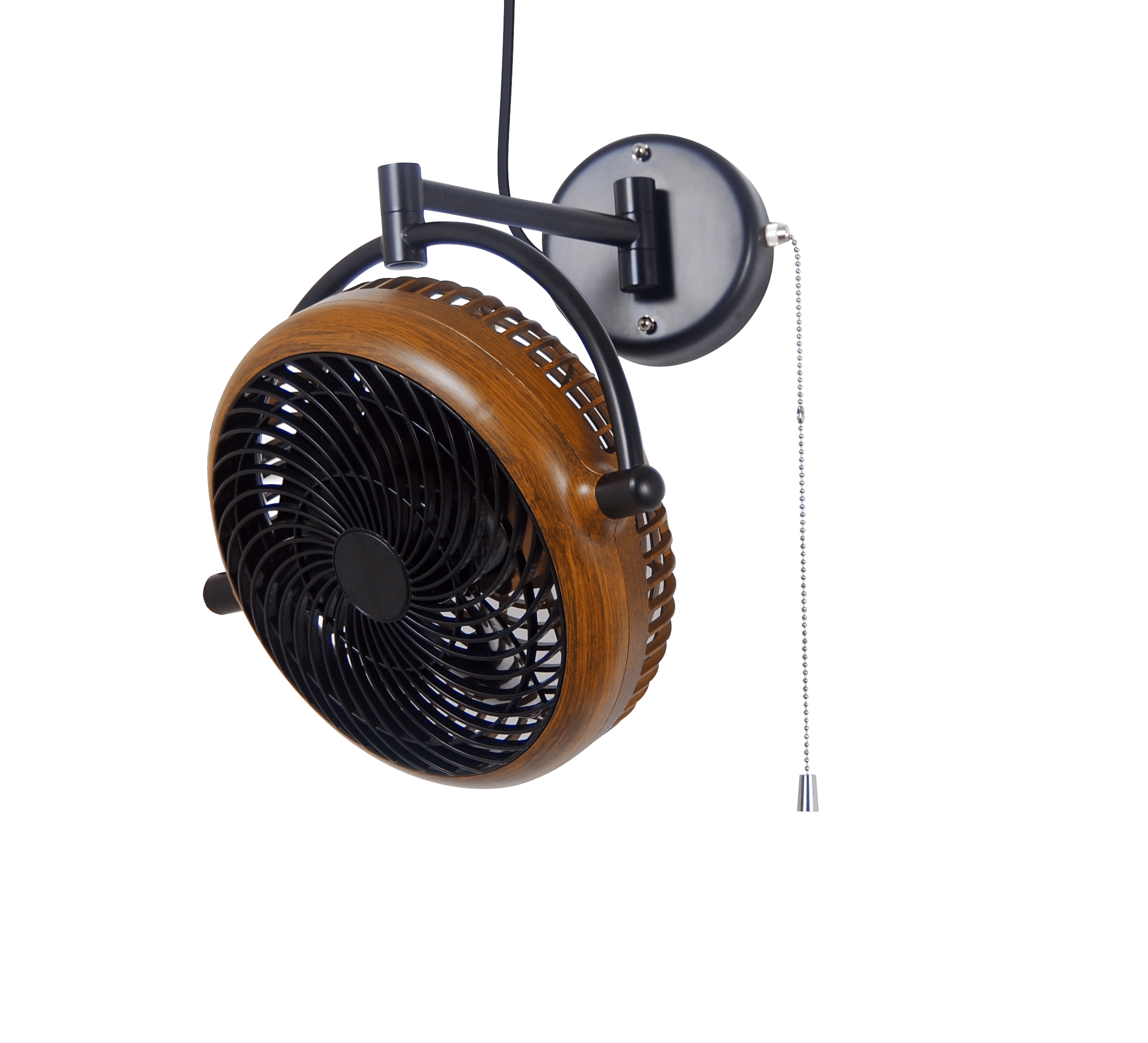 Swivel Fan with Folding Arm White ALASKA VIVI 8 in