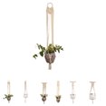thumbnail image 3 of Bohe Macrame plantas gancho de suspensión soporte de maceta cuerda colgante arte de pared jardín de casa decoración de balcón Vogacara JJ18382-05, 3 of 6