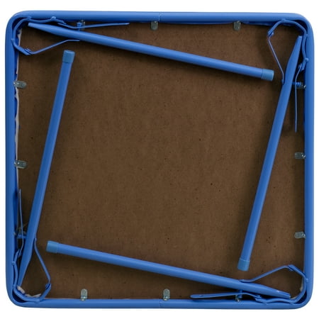 Flash Furniture Kids Blue Folding Table
