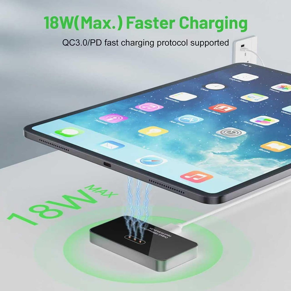 iPad Smart Connector Charger, Mangetic Wireless Charing Pad For Apple iPad Pro 11in 1st/2nd/3rd/4th Gen