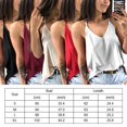 thumbnail image 3 of Sexy Women Milk Fiber Top Solid Color Spaghetti Strap Backless Short Vest (Red L), 3 of 9