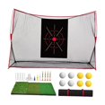 thumbnail image 1 of Golf Practice Net Entrenamiento de golf de golf Neta Portable Fácil Configuración Backstop Golf Bolsa de bolas de golf para el jardín del jardín con tela objetivo, 1 of 8