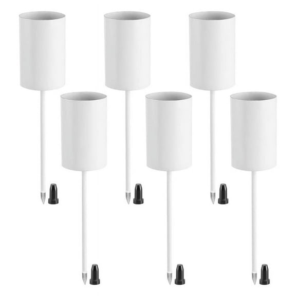 6 x Candle Holders-White