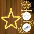 thumbnail image 4 of Cortina decorativa BomKra 130 LED con forma de estrella y luna para Ramadán, 4 of 7
