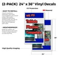 thumbnail image 2 of We Fix Tablets Phones Computers (2-PACK) 24" x 36" Vinyl Decals | Sign Insert Peel & Stick Decals Stickers Window Signs, 2 of 2