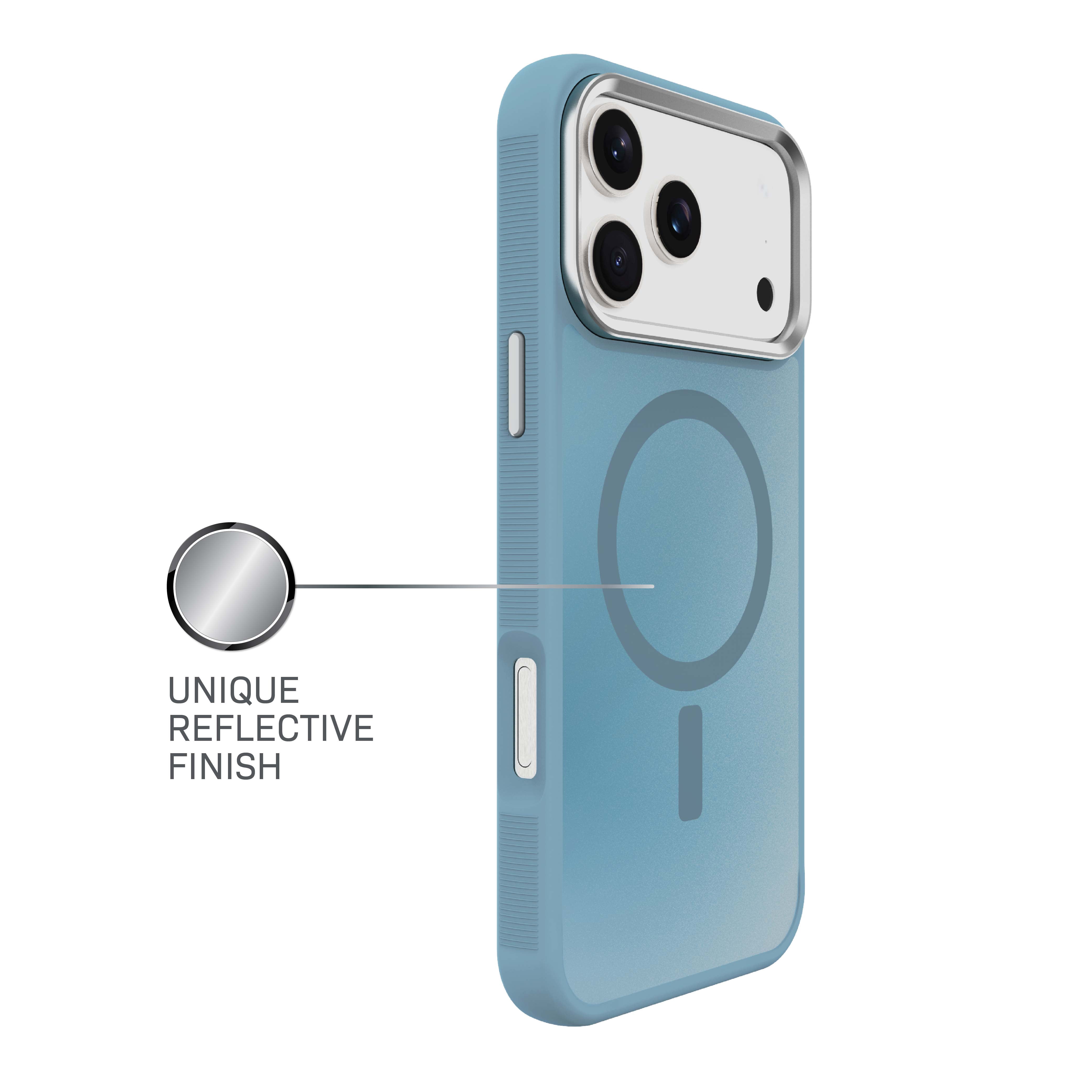 Body Glove Reflector Phone Case for iPhone 18 Pro Max / 17 Pro Max, MagSafe Compatible - Metallic Seafoam