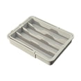 thumbnail image 3 of Organizador de cajones de cocina Organizador de cubiertos Expandible Multiusos Cubiertos Gris, 3 of 9