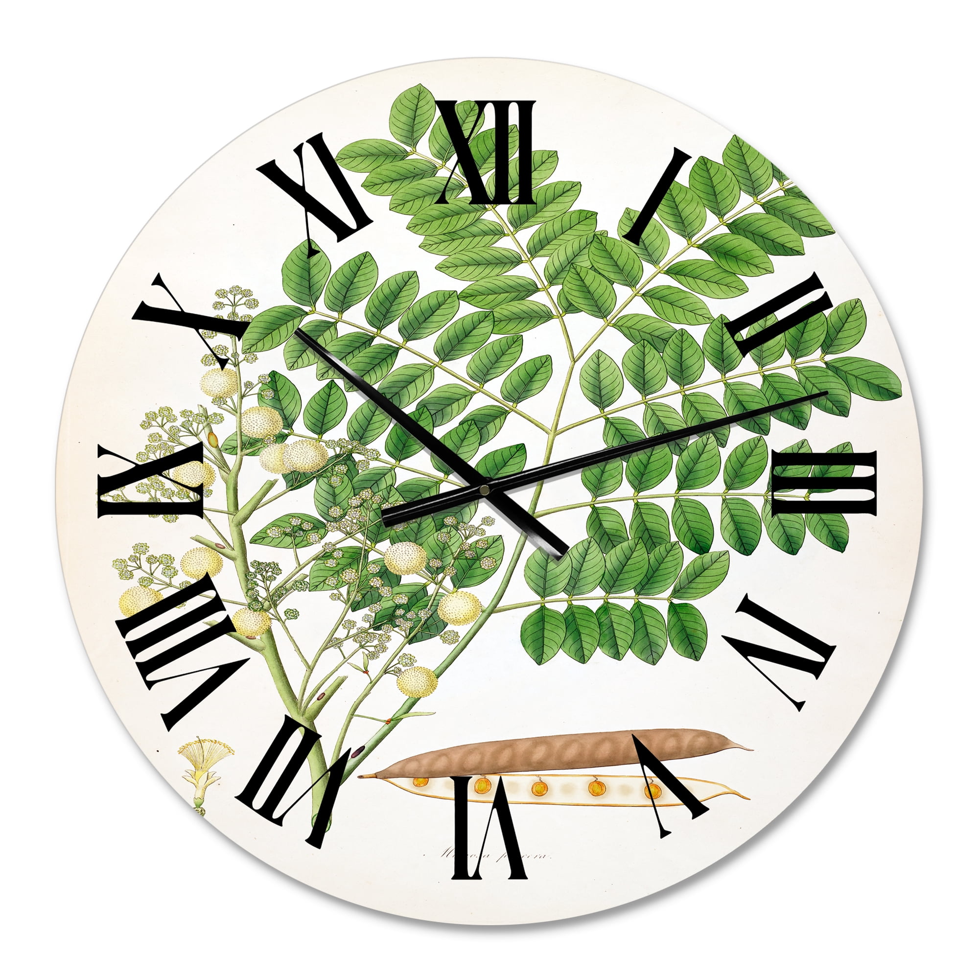 Designart 1 in Quartz Farmhouse Wall Clock