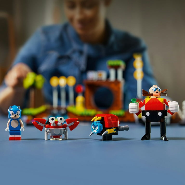 LEGO Ideas Sonic the Hedgehog Green Hill Zone 21331 Collectible Set Nostalgic 90 s Gift Idea for Adults with Dr. Eggman Figure and Eggmobile