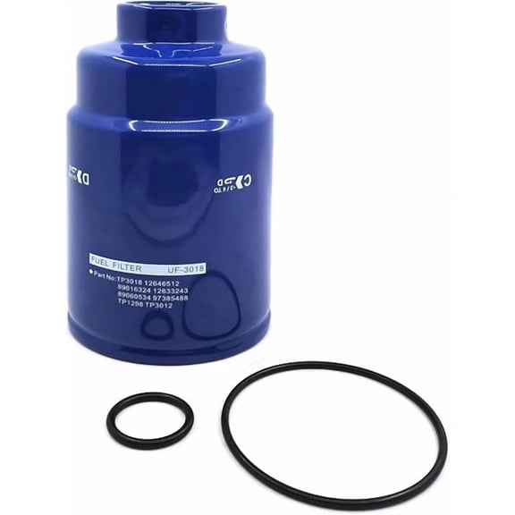 TP3018 Fuel Filter Kit Compatible with 2001-2016 Chevy Silverado GMC Sierra 6.6L Duramax 2500HD/3500HD, Replaces TP3018, TP3012, 12664429, 12633243