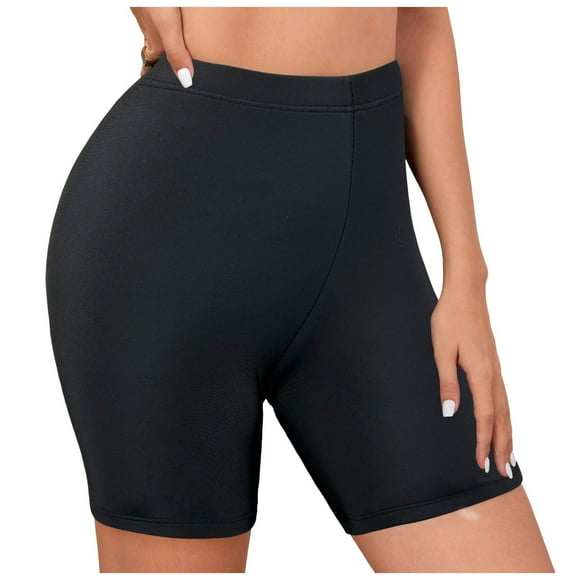 adviicd Womens Swimsuit Bottoms Women's High Waisted Bikini Bottom - High Cut Cheeky Bottoms for Beach, Swimming Pool(Black,XL)