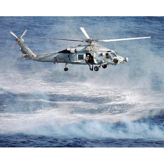 Navy HH-60H / SH-60 Seahawk Helicopter Style - A - 12x18 Inch Laminated Aviation Poster - Stunning Detail and Bold Colors