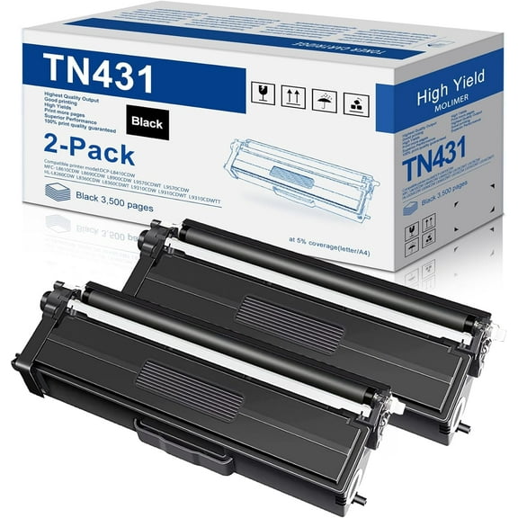 TN431Toner Cartridge Replacement for Brother TN-431 Toner for HL-L8260CDW HL-L8360CDW Printer