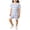 Blue, variant on Kids Girl Little Girls 2 Piece Outfit Blue Plaid Short Sleeve Set Breathable Polyester with Shoulder Snaps & Elastic Waistband Summer Casual Matching Set,Size 6-8 T