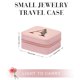 thumbnail image 2 of Estuche de viaje para joyas, organizador de joyas para mujer, caja organizadora de anillos, collares y pendientes con espejo, regalos de cumpleaños para mujeres, mamás y abuelas, 2 of 8