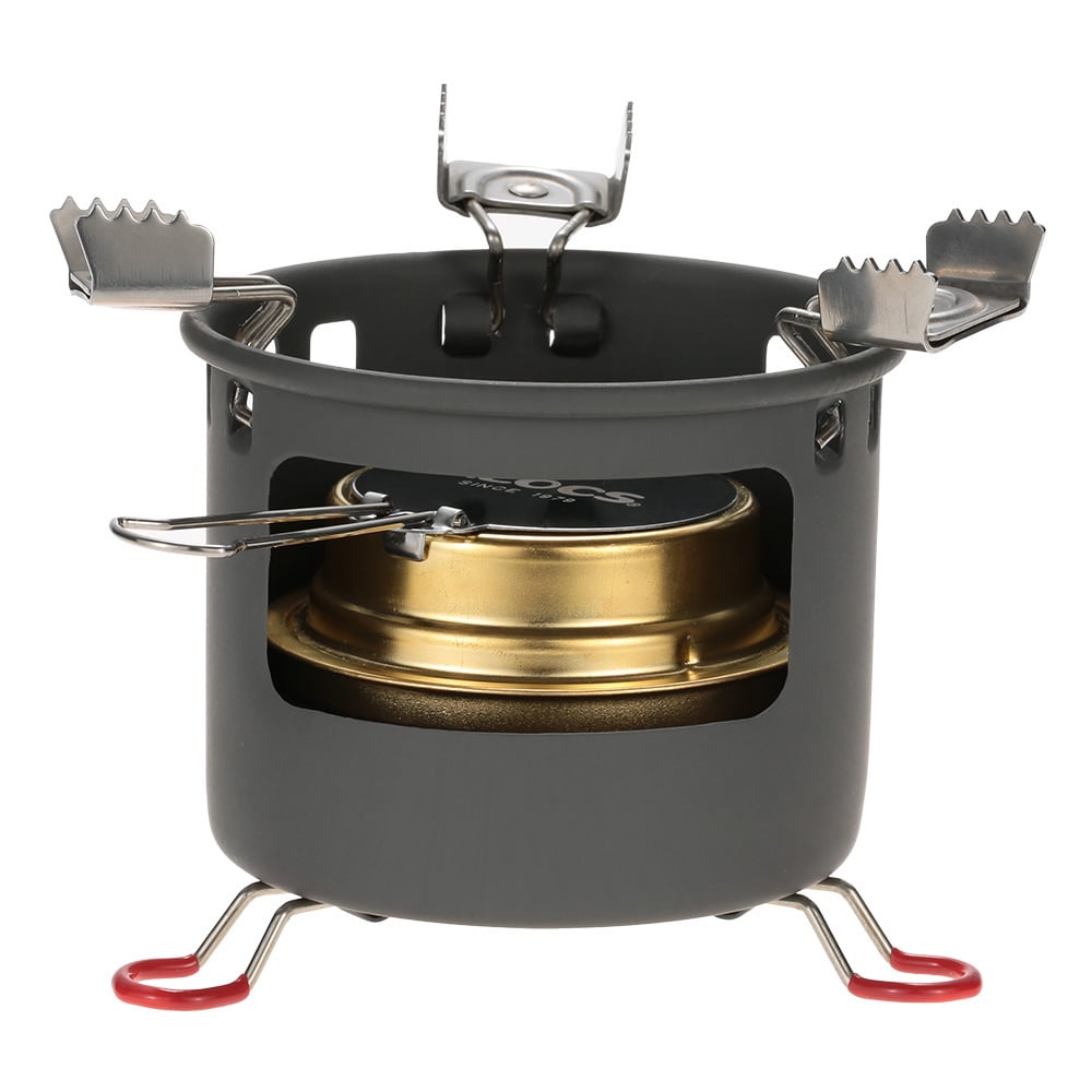 ALOCS Outdoor Portable Spirit Burner Camping Alcohol Stove Support Set