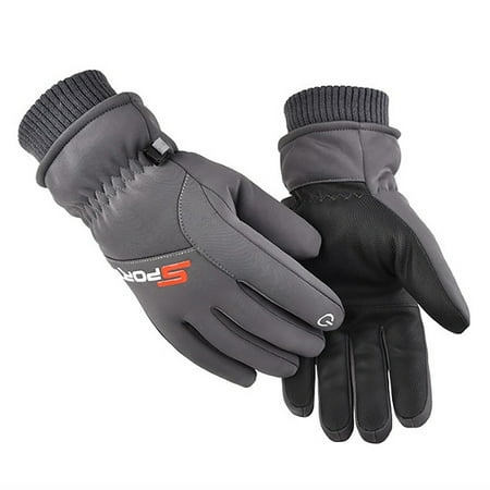 

EQWLJWE Men s Skiing And Velvet Outdoor Mountaineering Riding Winter Warm Gloves Gloves Holiday Clearance