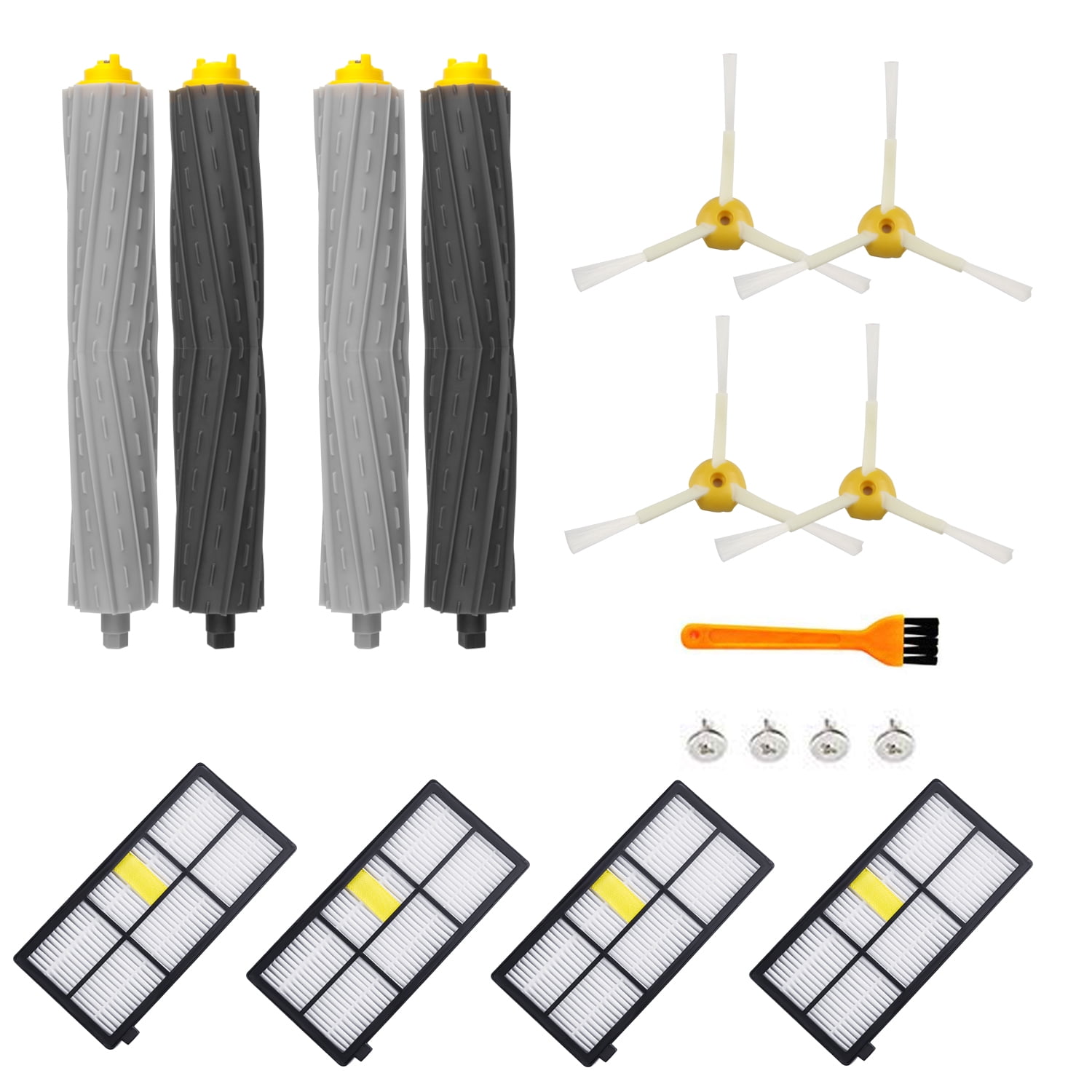 DLD Replacement Parts for Roomba 800 900 Series 805 860 870 871 880 890 960  980 Vacuum Accessories KitsIncludes Debris ExtractorSide BrushScrews and  Filters Replenishement Kits (12pcs price in UAE,  UAE