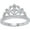 White, variant on Engagement Wedding 925 Sterling Silver 14K White Gold Plating Round Cut White Diamond Tiara Queen Crown Heart Shaped Ring For Women