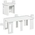 thumbnail image 3 of HOMCOM Foldable Table, Extendable Dining Table Seats up to 6 People, 3 of 10