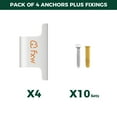 thumbnail image 5 of FXW Fence-to-Wall Anchor (Pack of 4) for Use with Dog Playpen in Yard, Garden, Doorways, Fireplace, Indoor/Outdoor, Fits All Heights of Fence│Patent Pending, 5 of 7
