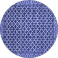 thumbnail image 1 of Ahgly Company Indoor Round Southwestern Blue Country Area Rugs, 6' Round, 1 of 4