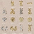 thumbnail image 6 of dianhelloya Nail Art Supplies 10Pcs Nail Ornament Gloss Non-falling Three-dimensional DIY Stunning Visual Effect Heart Bow Bear Bunny Nail Alloy Decor Nail Salon Supply, 6 of 8