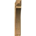 thumbnail image 2 of Ekena Millwork 8"W x 44"D x 44"H Thorton Rough Sawn Craftsman Outlooker, Western Red Cedar, 2 of 4