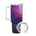 thumbnail image 2 of Uemuo Purple Moon Tree Night Sky Print 40oz Ice Bully With Handle And Straw Stainless Steel Vacuum Insulated Cup And 2 In 1 Straw Lid Insulated Travel Tumbler, 2 of 8