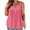 Hot Pink, variant on Womens-Plus-Size-Tank-Tops Summer Sleeveless Henley Shirts Buttons Up Tunics Flowy Pleated Blouses