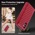 thumbnail image 6 of TECH CIRCLE For Galaxy S10 Case,Credit Card Holder Zipper Book Flip Kickstand PU Leather Protective Handbag Purse Cover with Wrist Strap Lanyard for Samsung Galaxy S10 6.1" 2019,Red, 6 of 6